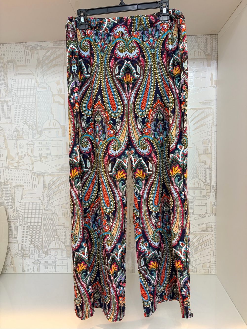 Jude Connally Multicolor Paisley Wide-Leg Pants